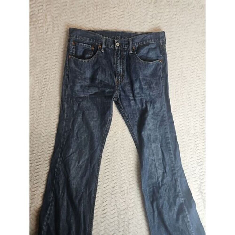 Levis 527‎ Jeans Mens 34x32 Blue Denim Boot Cut Cowboy Jeans